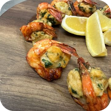 Crab Meat Stuffed Shrimp (1/2 dozen)